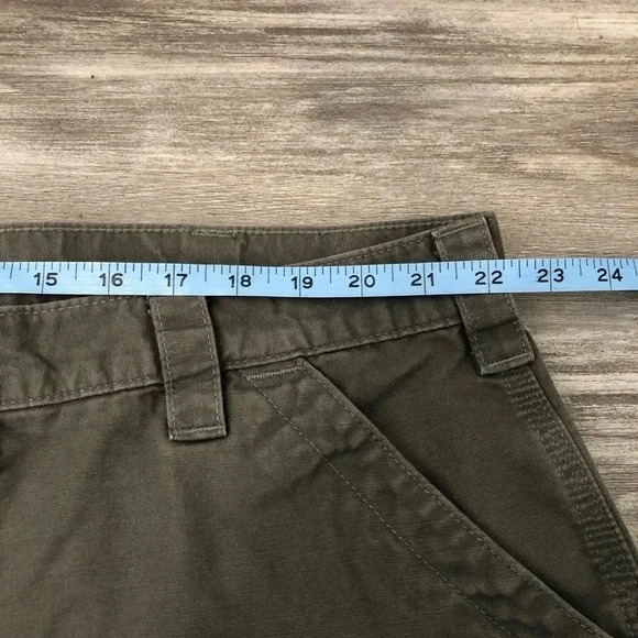 Carhartt B147 - Loose Fit Canvas Utility Work Short - 10 Inch Size 46 - Picture 3 of 9